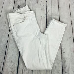 Loft White Modern Skinny Ankle Denim size 6